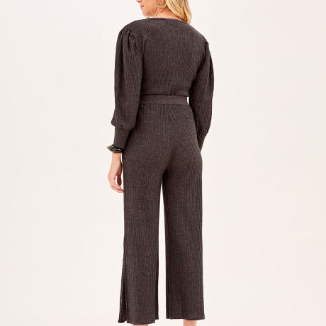 Calça Tricot Listra Com Brilho