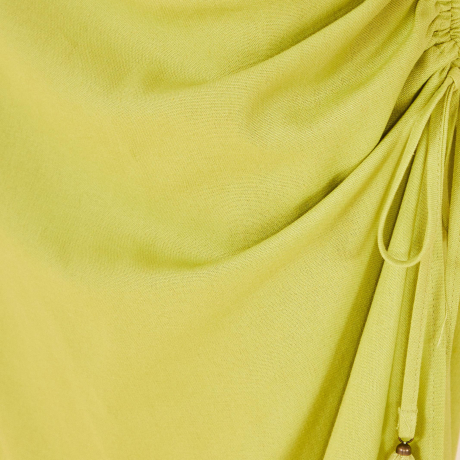 Vestido Midi Com Franzido