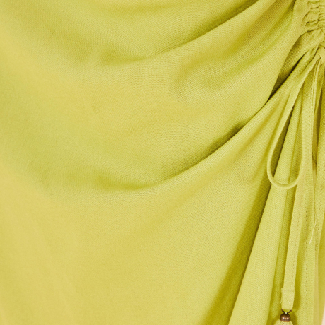 Vestido Midi Com Franzido