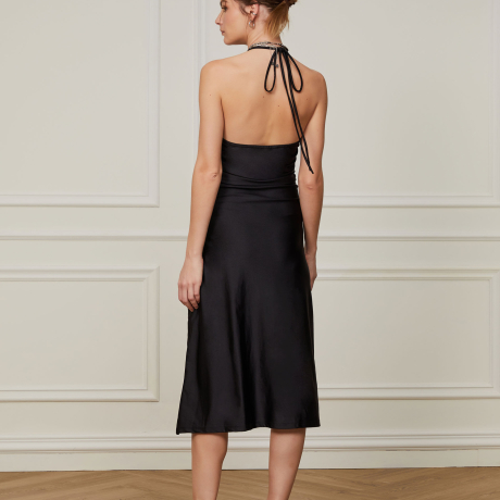 Vestido Midi De Lycra Com Amarração