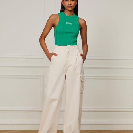 Regata De Tricot Cropped Rib Regata De Tricot Cropped Rib