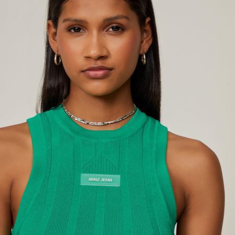 Regata De Tricot Cropped Rib Regata De Tricot Cropped Rib