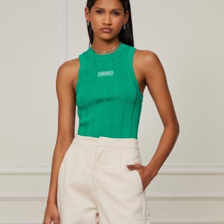 Regata De Tricot Cropped Rib Regata De Tricot Cropped Rib