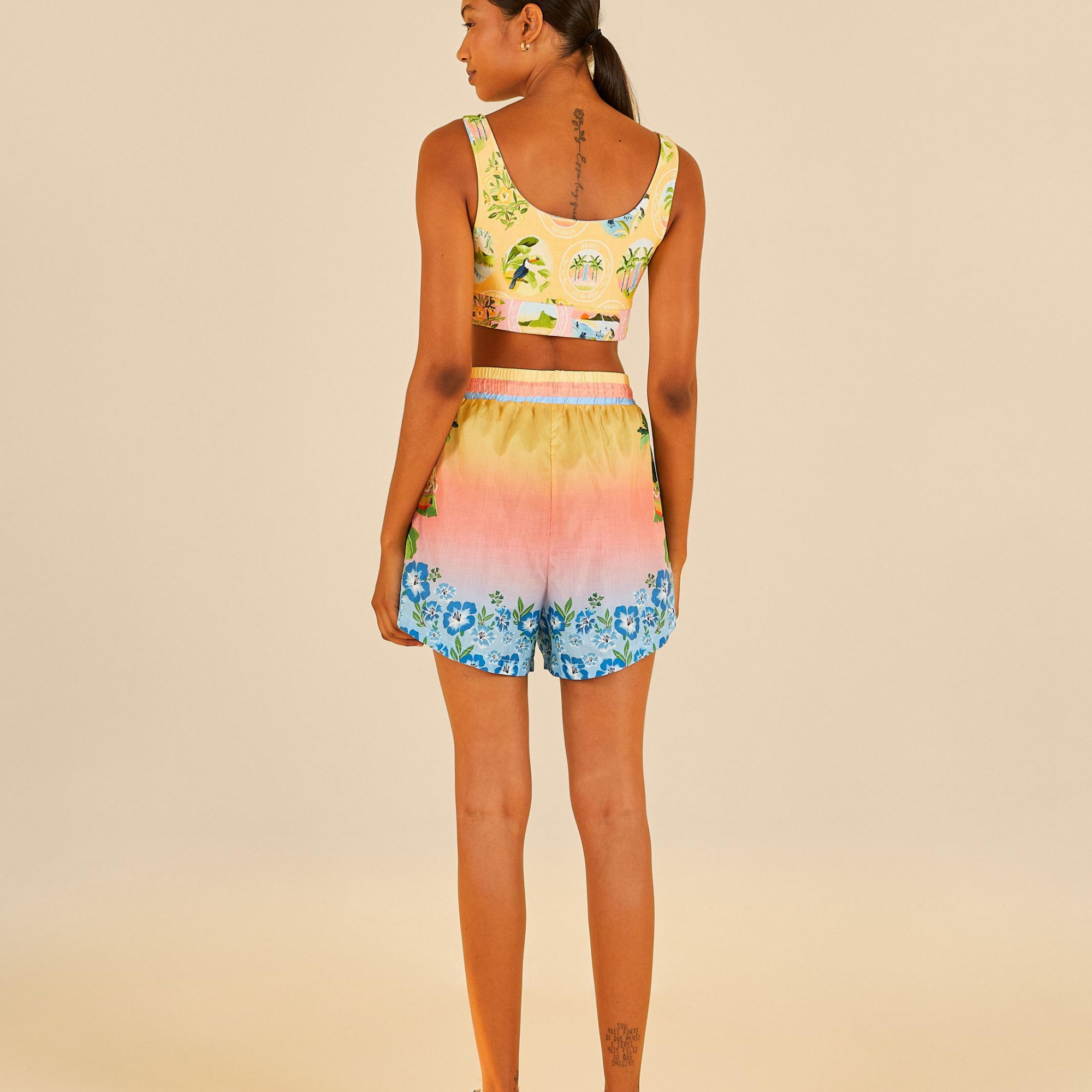 Short Estampado Dia De Sol