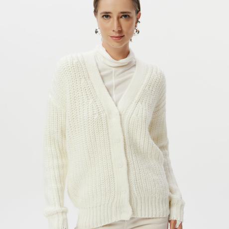 Cardigan De Tricot Manga Longa Cardigan De Tricot Manga Longa