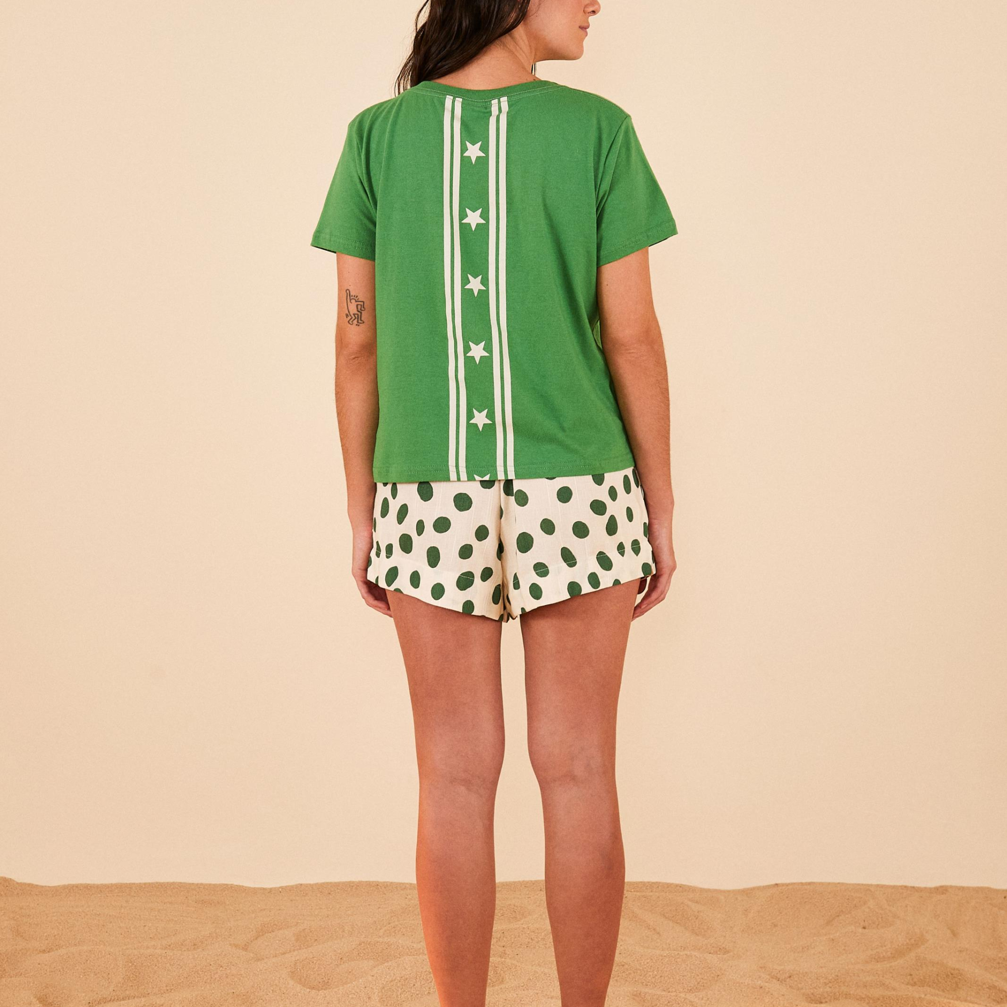 T-Shirt Fit Estampada Caraca