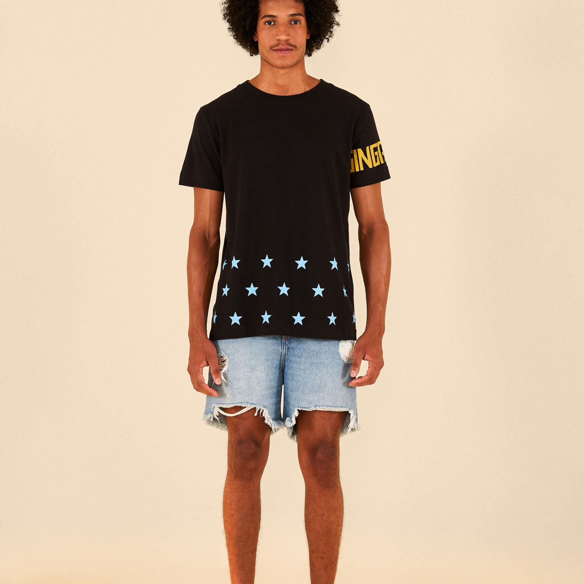 T-Shirt Média Estampada Ginga