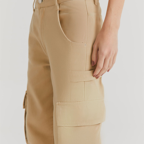 Calça Jeans Emmy Bege Macadamia