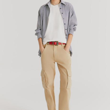 Calça Jeans Emmy Bege Macadamia