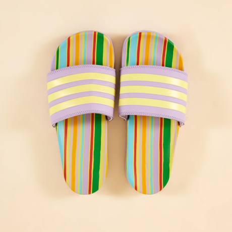 Adilette Adidas Handmade Stripes Pastel