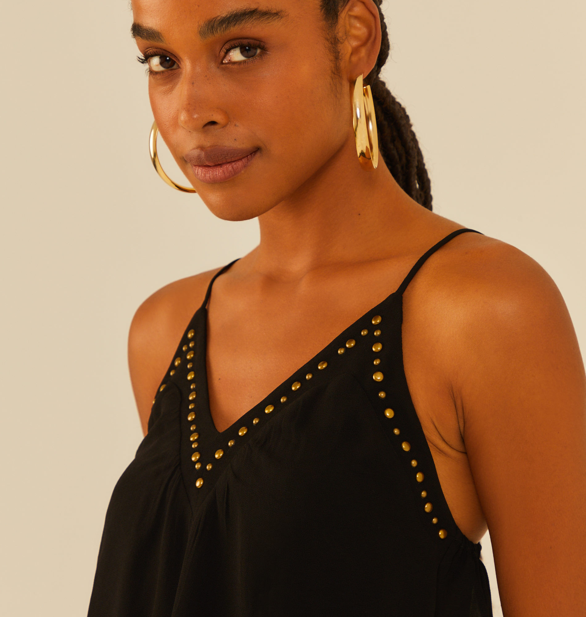 Blusa De Alça Ggt Tachas