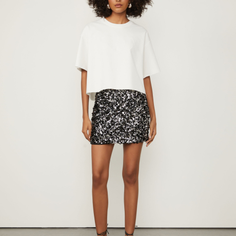 Blusa De Moletom Com Barra a Fio e Logo Bordado