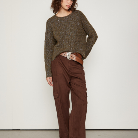 Blusa De Tricot Trançada