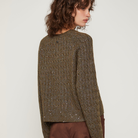 Blusa De Tricot Trançada