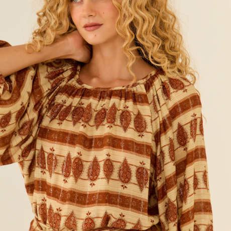 Blusa Estampa Mya Grão