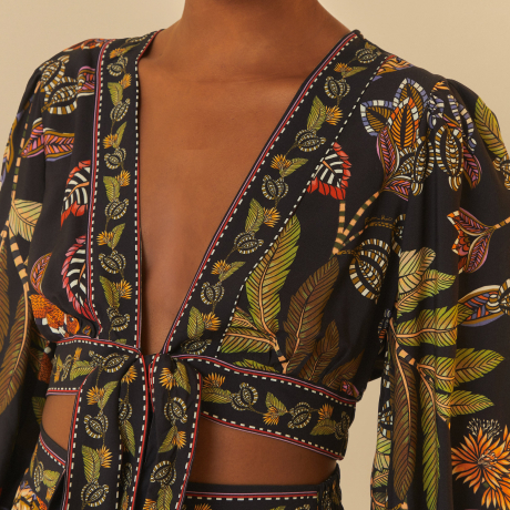 Blusa Estampada Festa De Caju