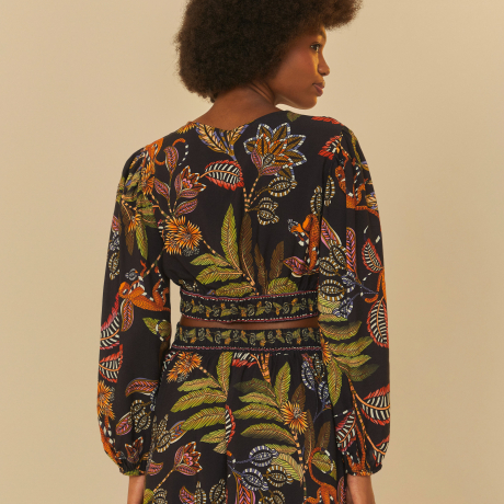 Blusa Estampada Festa De Caju