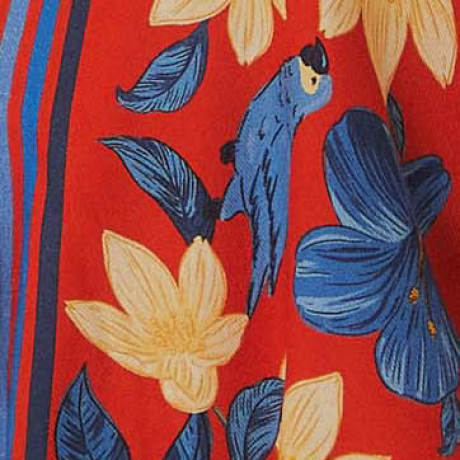 Body Estampado Lenço Ararajuba