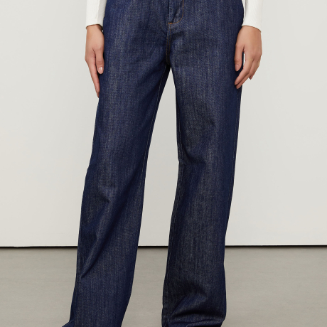 Calça Jeans Wide Leg Raw Denim