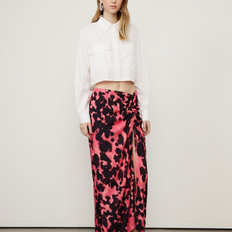 Camisa De Algodão Cropped