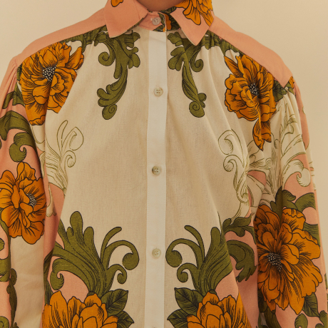 Camisa Estampada Flor Real