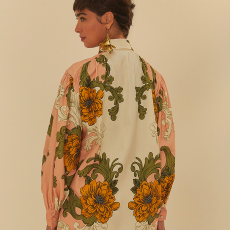 Camisa Estampada Flor Real