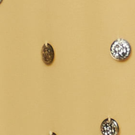 Saia Midi Reta Com Medalhas Bordadas