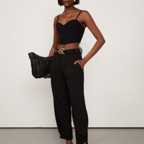 Top De Malha Crepe Corselet Top De Malha Crepe Corselet