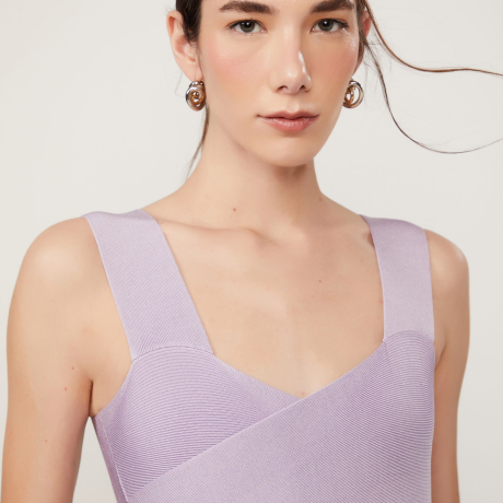 Top De Tricot Faixa Cruzado Basic