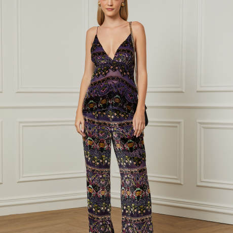 Blusa De Alça Com Decote v