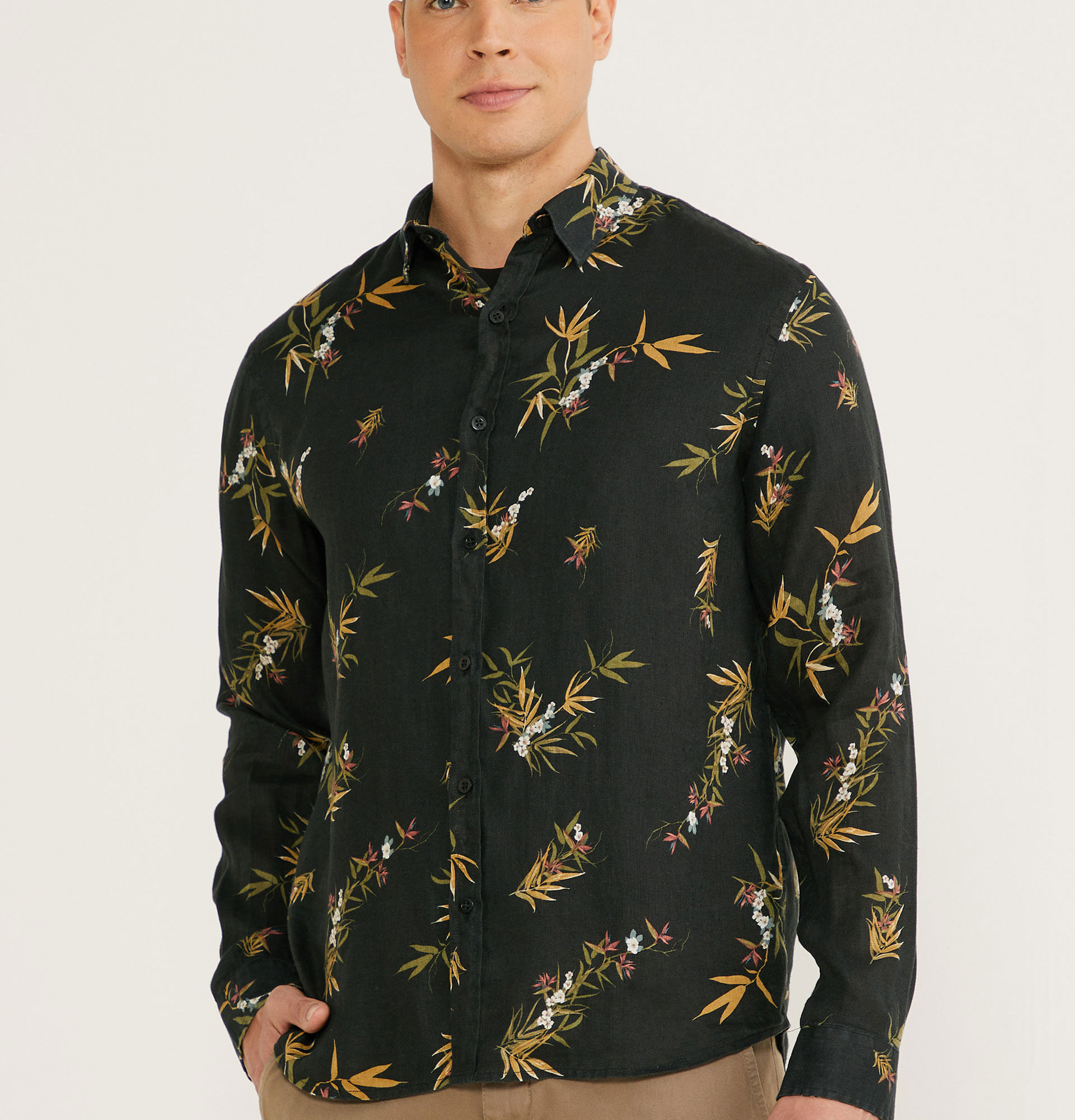Camisa Ml Puro Linho Paraiso