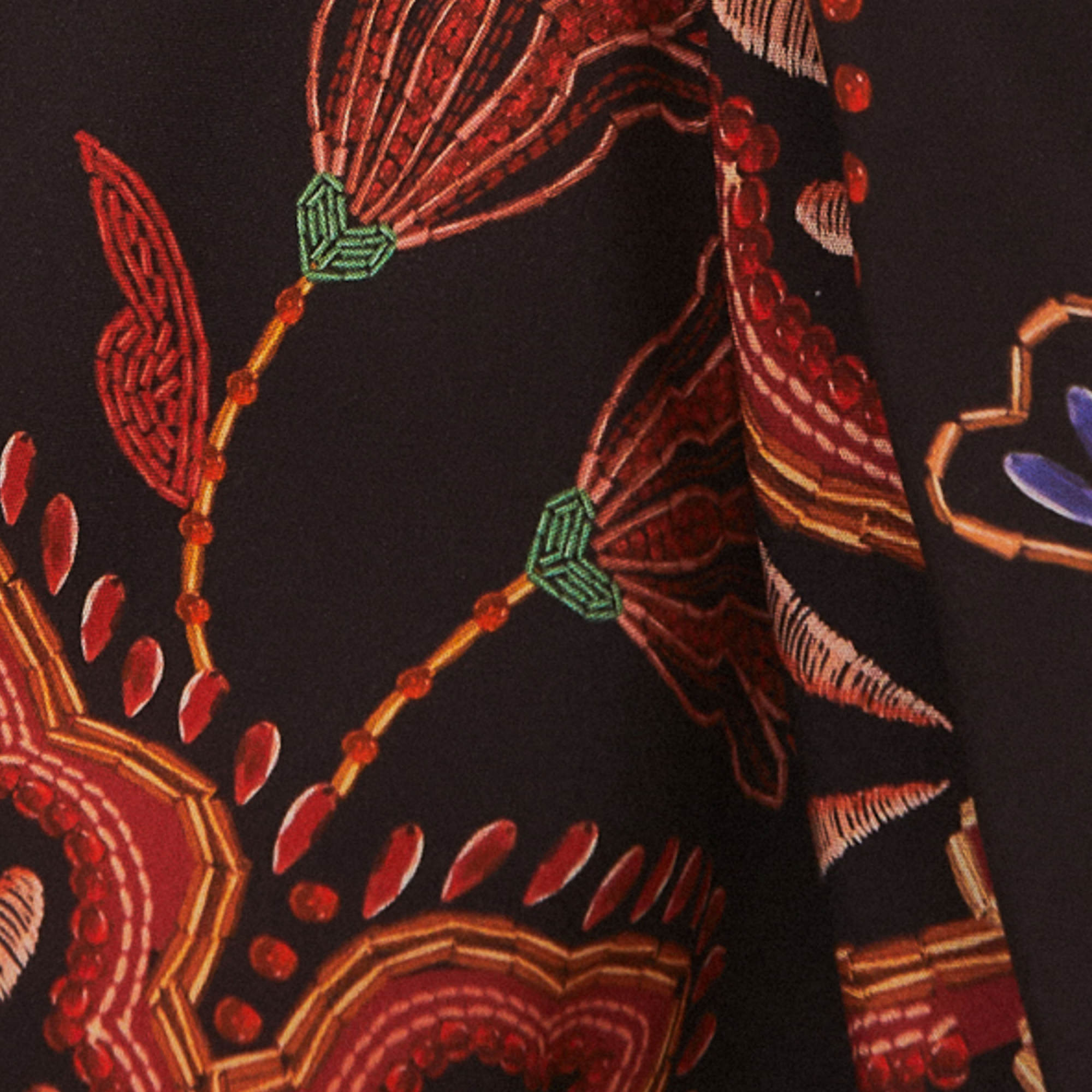 Blusa Com Manga Estampada Floral Valentina