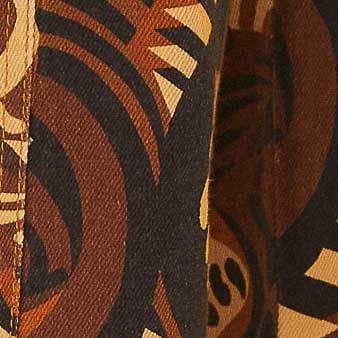 Calça Sarja Estampada Tigre Da Noite