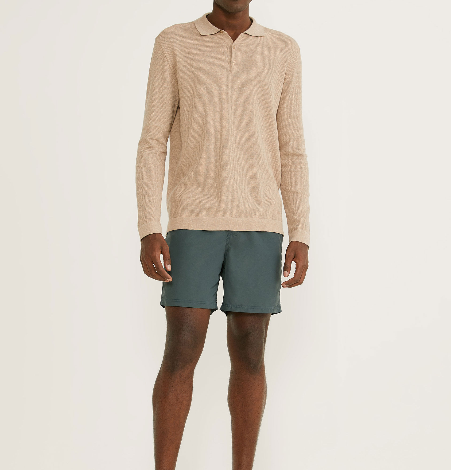 Short Elástico Ziper Short Elástico Ziper