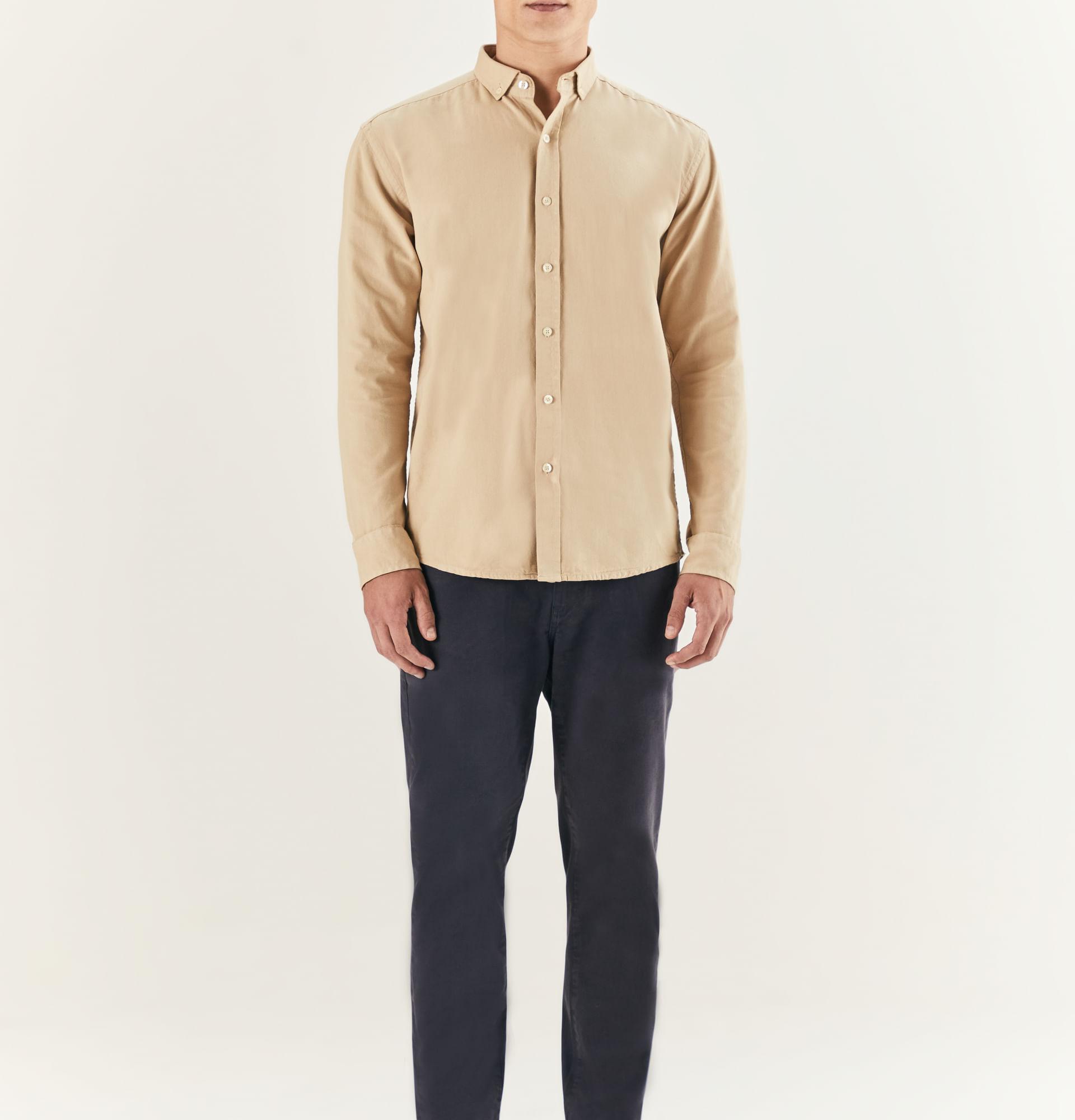 Camisa Manga Longa Oxford Soft