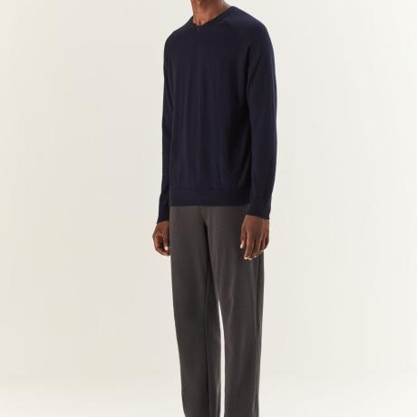 Casaco Tricot Gola v Florença Cotton Casaco Tricot Gola v Florença Cotton