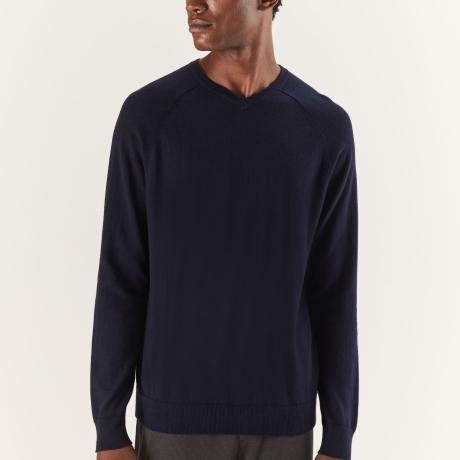 Casaco Tricot Gola v Florença Cotton Casaco Tricot Gola v Florença Cotton
