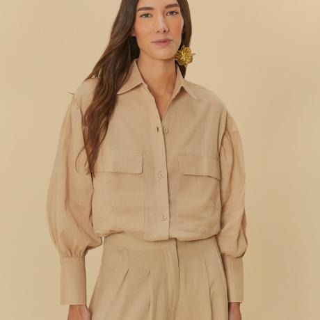 Camisa Bolso Manga Longa Camisa Bolso Manga Longa