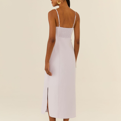 Vestido Midi Busto Vazado