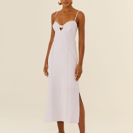 Vestido Midi Busto Vazado