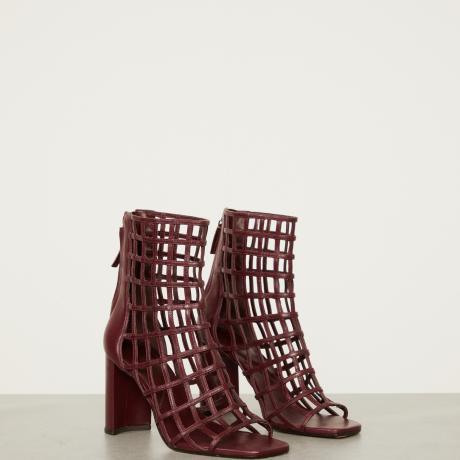 Ankle De Couro Tiras Ankle De Couro Tiras