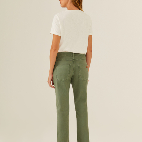 Calça Reta Sarja Color