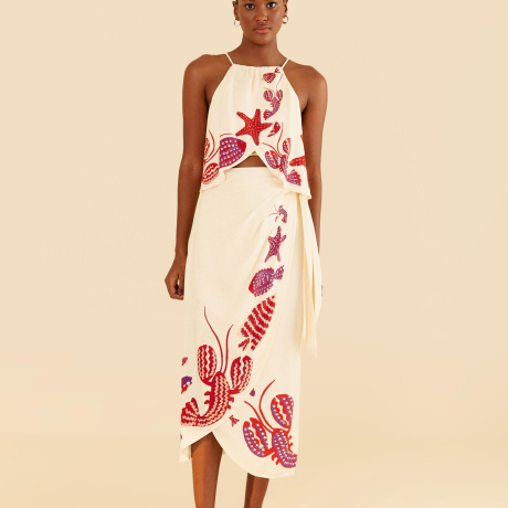 Saia Estampada Lagostin