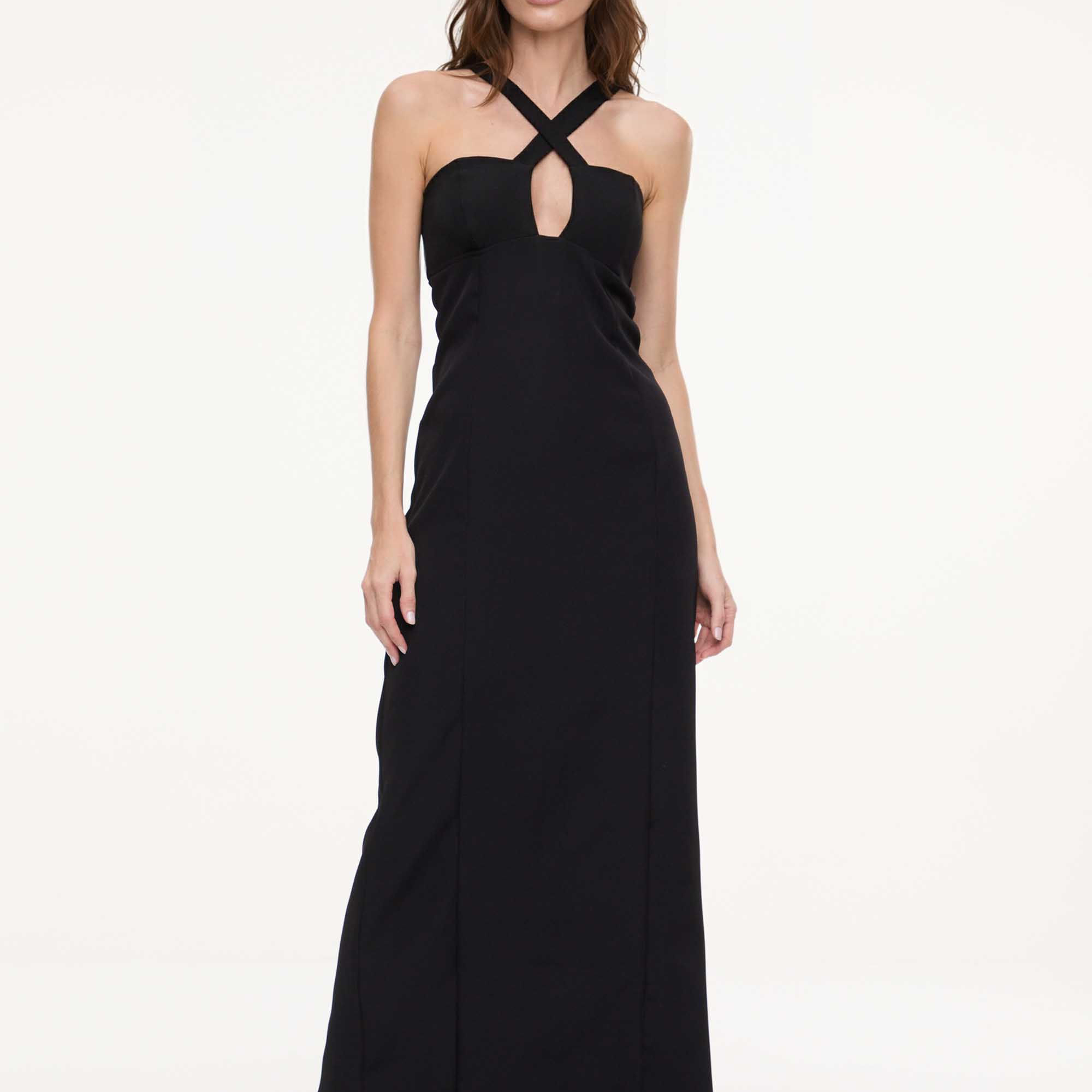 Vestido Longo Abertura Frontal