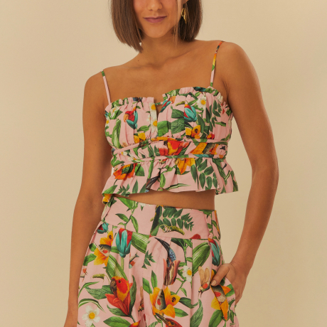 Short Estampado Colagem Brasil