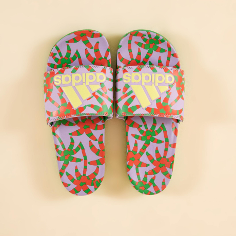 Adilette Adidas Sunny Palm Lilás