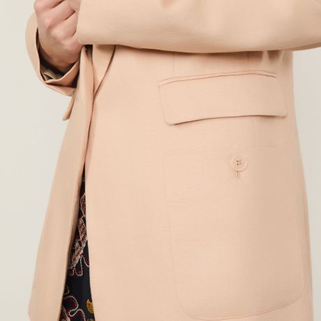 Blazer De Linho Longo