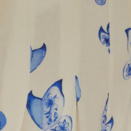 Macacão Estampado Voo De Porcelana