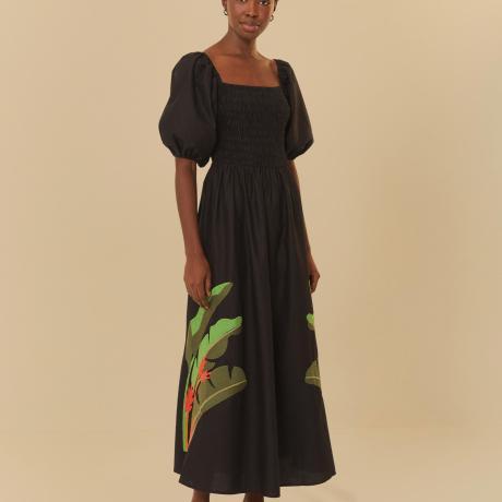 Vestido Bordado Beleza Tropical Vestido Bordado Beleza Tropical