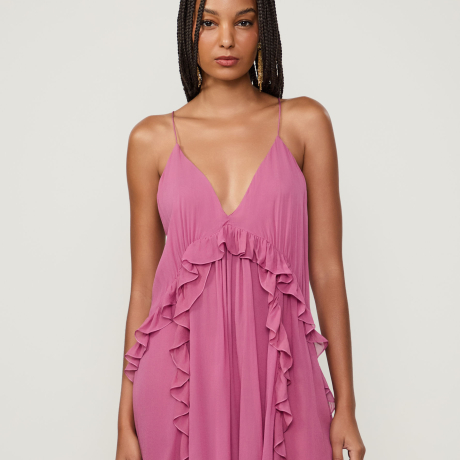 Vestido Curto Babados